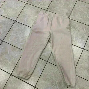Vans Cream sweatshirt Fleece Joggers with Side Pockets Size Small